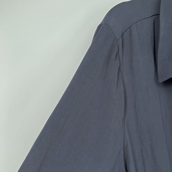 City Chic Tie Detail Dress Collared Smoke Grey XXL New‎ - Picture 10 of 16
